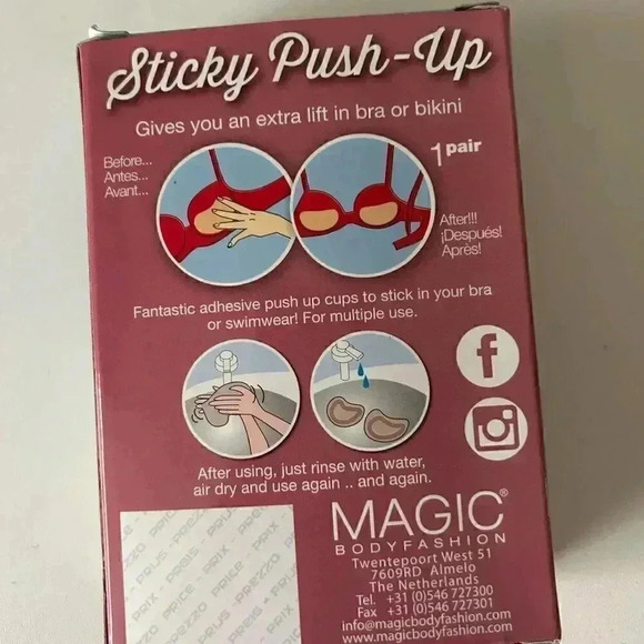 NWT Nordstrom Sticky Push Up lifts  B/C cup - Picture 3 of 4